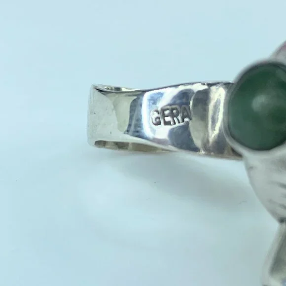 JR9641 Rachel Gera Sterling Silver and Gemstone Sputnik Ring 16.5g s6.75